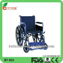 medical use/ hospital use folding steel wheelchair